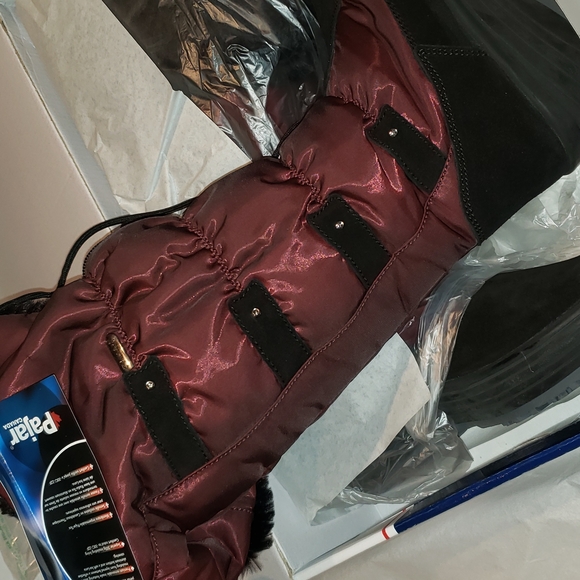 PAJAR Canada New MIA Fur Trim Wedge Front Zip Waterproof Winter Boot Women's 10 - Picture 8 of 17